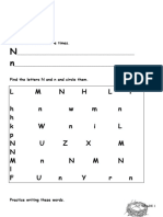 Grade 1 - Letter NN