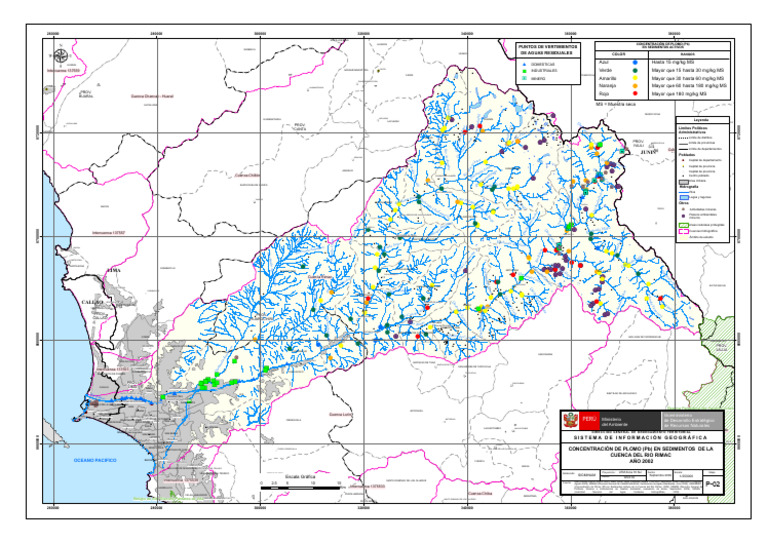Concentración de Plomo (PB) en Sedimentos de La Cuenca Del Río Rímac ...