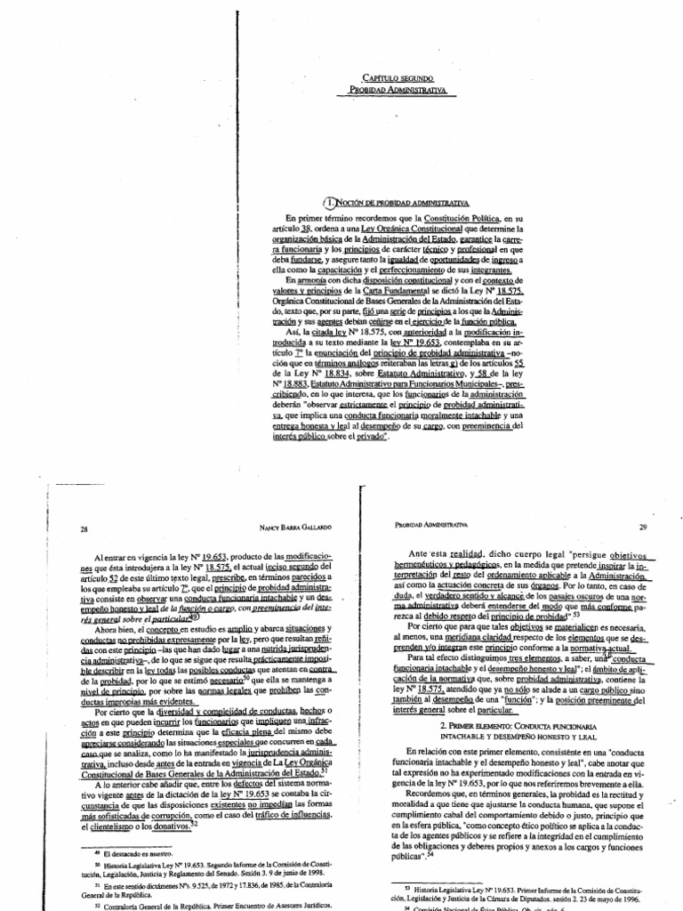 Probidad Administrativa Pdf Estado Política Administración Pública
