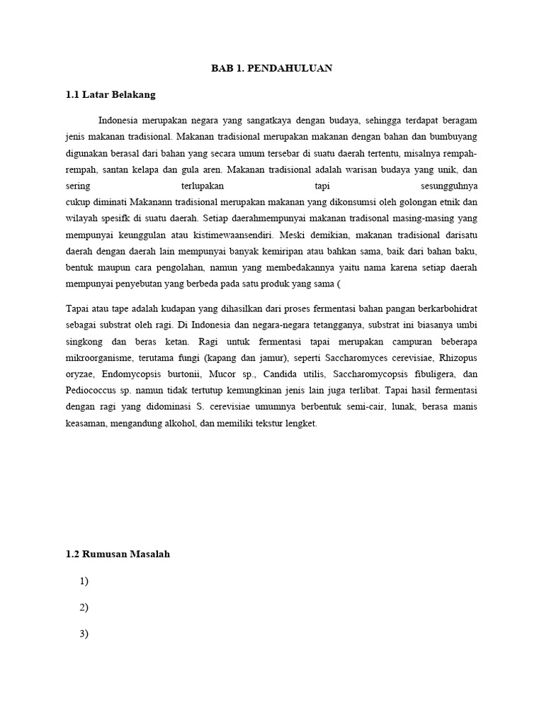 Laporan Tape Ketan PDF