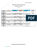 Horario de Materias