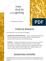 Budgeting Terms