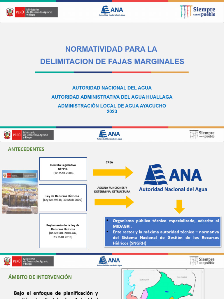 Normativa sobre Fajas Marginales Hídricas | PDF | Regulación | Agua