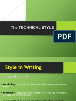 The Technical Style