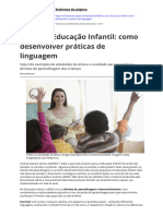 BNCC Da Educacao Infantil Como Desenvolver Praticas de Linguagem