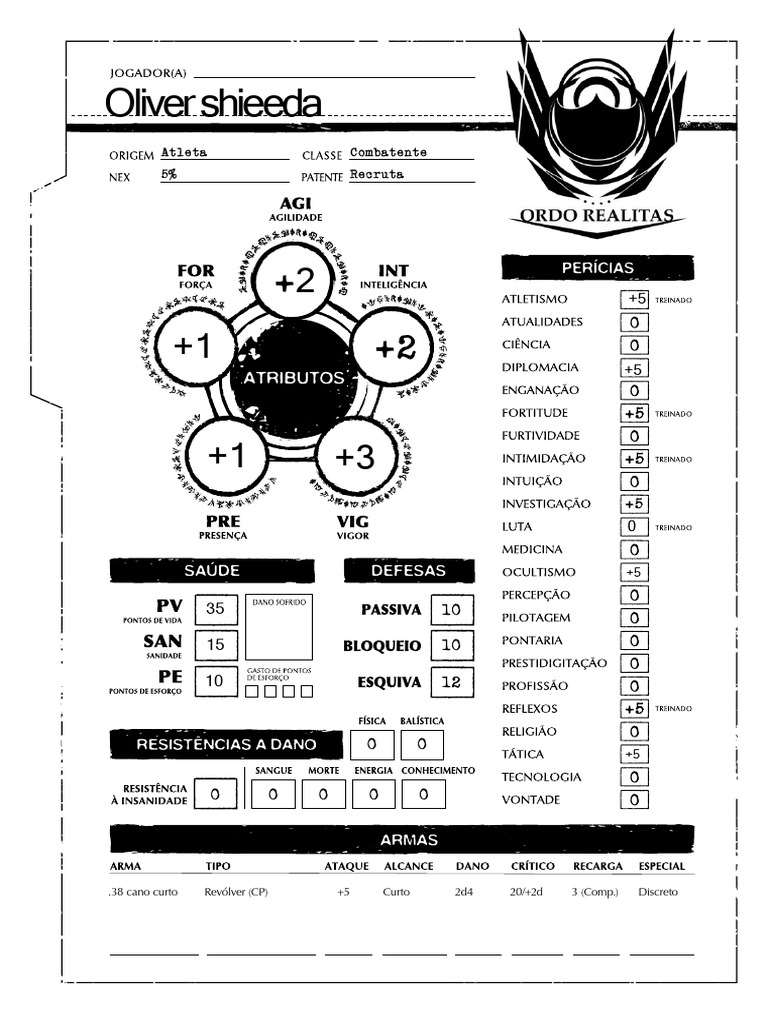 Ficha do oliver pdf