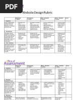 Sample Rubric Pioneer Middle School