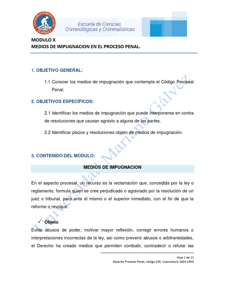 Medios de Impugnación en Proceso Penal | PDF
