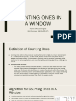 Counting Ones in A Window