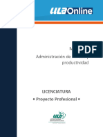 Proyecto Administración de Calidad y Productividad