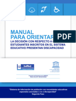 Manual para Orientar La Decisión Con Respecto A Estud - Inscritos.sist - Educat.presentan Discapacidad