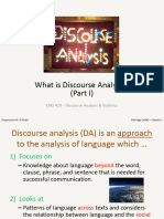 Eng 429 - Chapter 1 - What Is Discourse Analysis