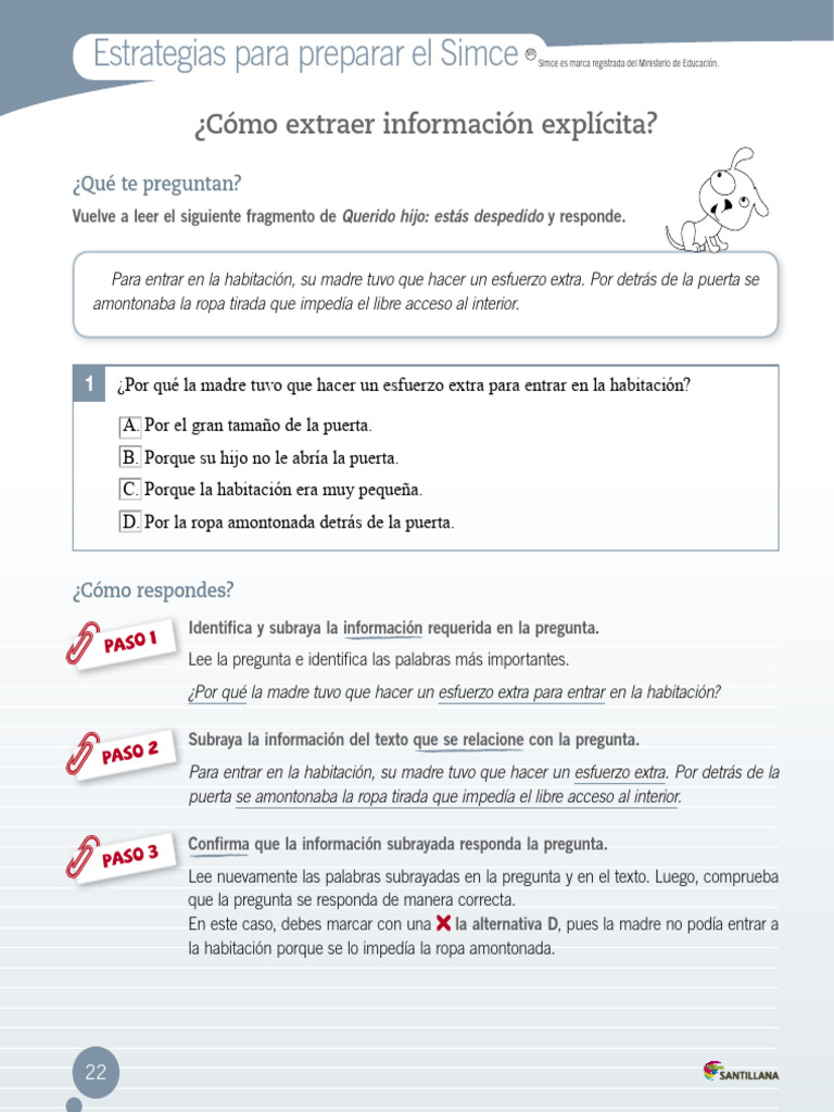 Estrategias para responder preguntas de texto | PDF