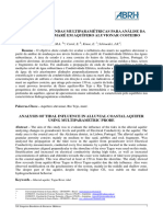 Utilização de Sondas Multiparamétricas para Análise D A Influência Da Maré em Aquífero Alu Vionar Costeiro