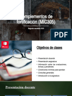 Complementos de Fortificación (MIC305) PTT-1 2023