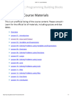 CSE 110 - Course Materials