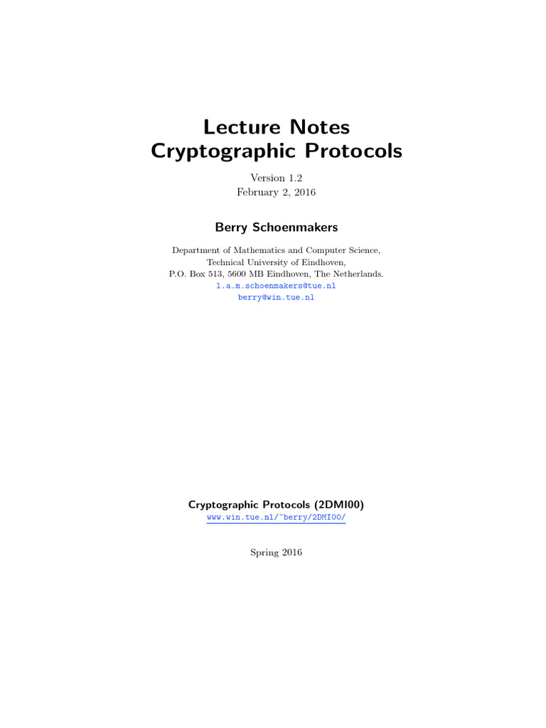 LectureNotes | PDF