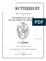 Bachofen-Das Mutterrecht-Eine Untersuchung über die Gynaikokratie der Alten Welt nach ihrer religiösen und rechtlichen Natur (1897)