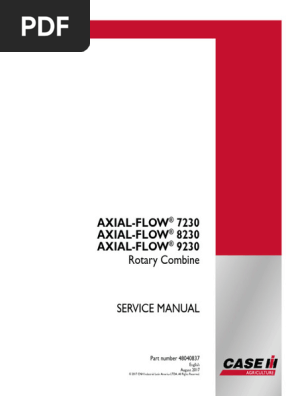 Service Manual - Case IH Tractor Axial-Flow 7230, Axial-Flow 8230