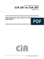 Cia 201 To Cia 207: Can Application Layer (Cal) For Industrial Applications