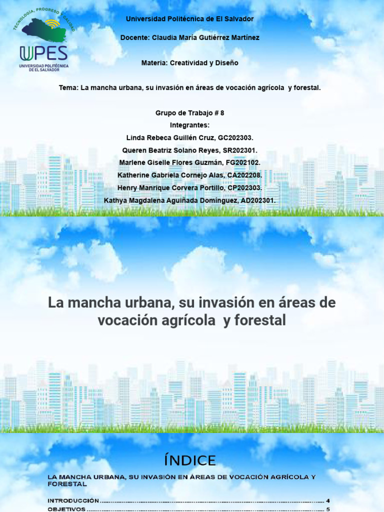 Mancha Urbana en San Salvador | PDF | Viajes y turismo