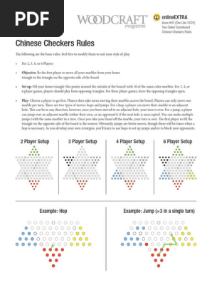 Chinese checkers cheap rules pdf