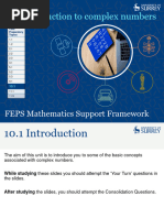 10.1 Introduction To Complex Numbers