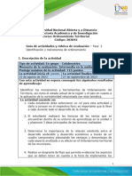 Guia de Actividades y Rúbrica de Evaluación - Unidad 1 - Fase 2 - Identificación y Mecanismos de Ordenamiento