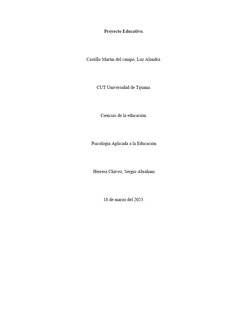 Caso psicologica aplicada en la educacion pdf