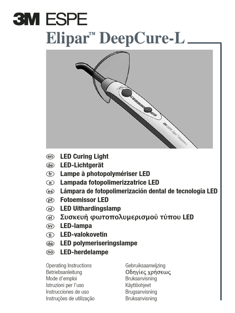 Elipar - Deepcurel Lampara de Fotocurado | PDF | Battery Charger ...