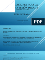 Orientaciones para La Primera Sesion Ordinaria Del Cte 2023-2024 Zona Escolar 021