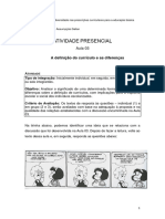 Atividade Presencial 03 - Educador Mafalda para Casa