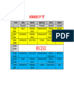 Horario 5º