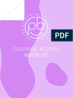 Hypnobirthing Pack Course Note Booklet