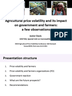 Agricultural Price Volatility and Its Impact On Government and Farmers: A Few Observations