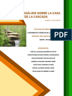 Análisis Sobre La Casa de La Cascada