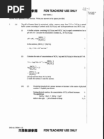 AL 2001 Physics Marking Scheme | PDF