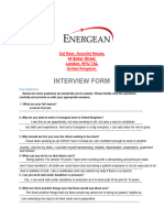Energean Online Interview Form