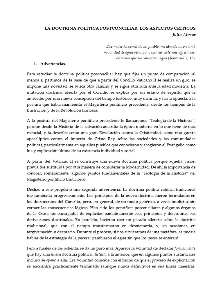 La Doctrina Política Postconciliar_ Los Aspectos Críticos (1) (1) PDF