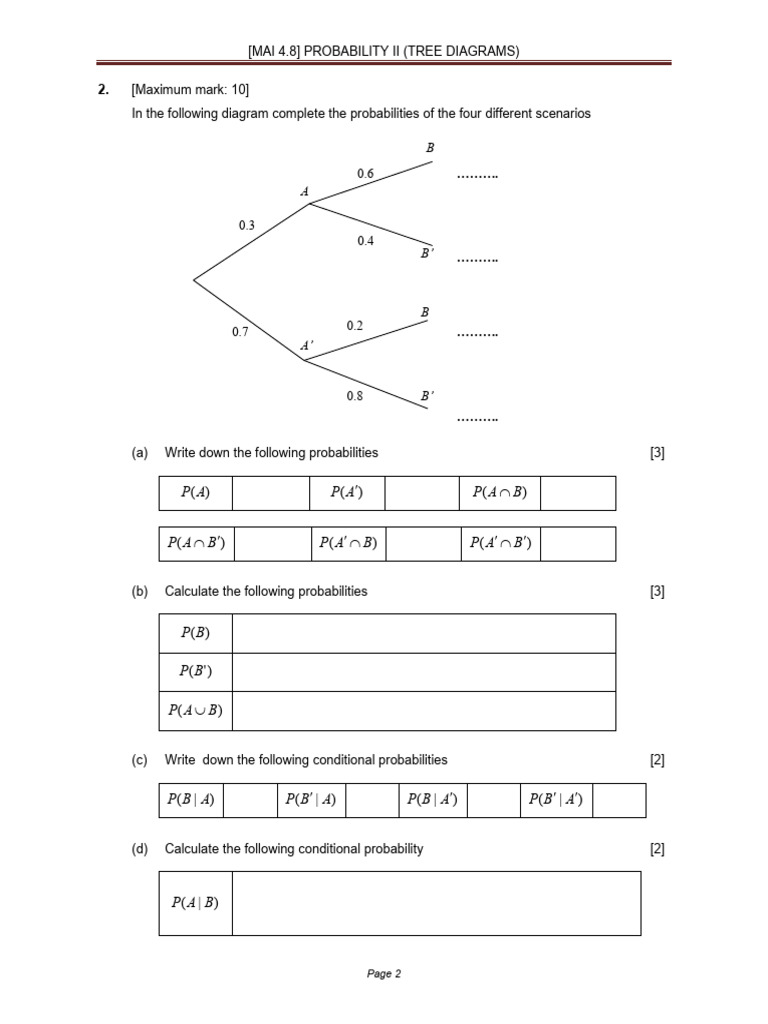 Conditional+Probability+-+Practice | PDF
