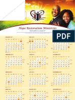 Hope Restoration Ministries Calendar 2011