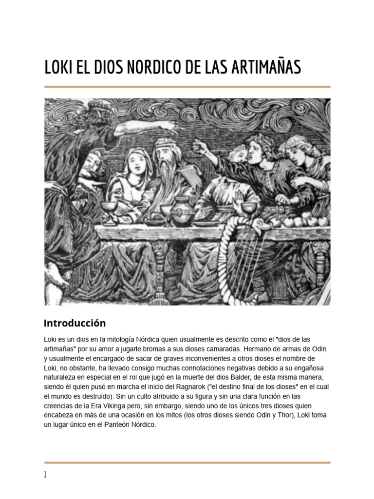 Loki Informe | PDF | Loki | Mitología nórdica