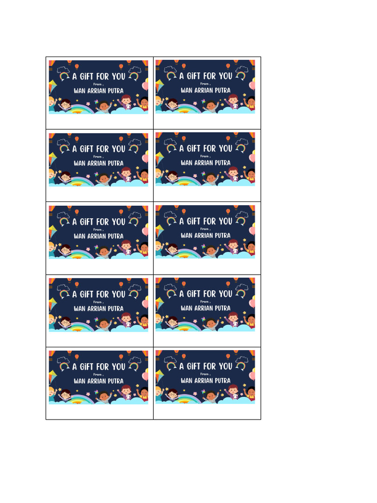 Gift Tag | PDF