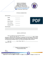 Medical Certificate 2022 RSPC