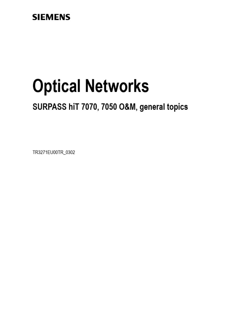 Optical Network PDF