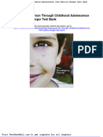 Developing Person Through Childhood Adolescence 10th Edition Berger Test Bank