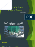 Passive Voice – Simple Tense