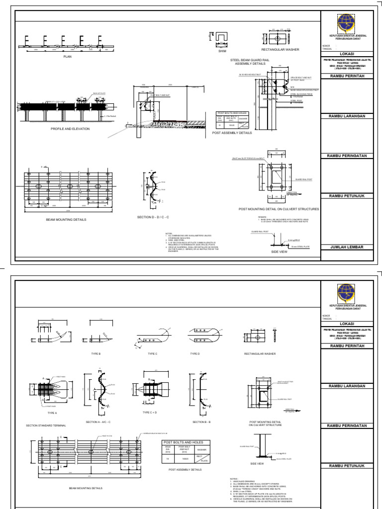 Guardrail Assembly and Installation Guide | PDF