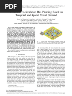 Urban Micro-Circulation Bus Planning Based On Temporal and Spatial Travel Demand