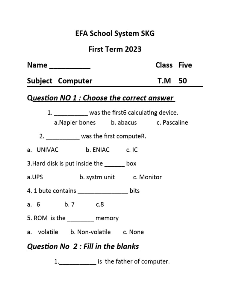 5 Computer | PDF